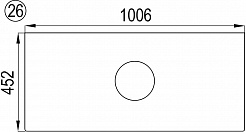 Акватон Столешница под раковину Брук 100 (20+60+20) белая – фотография-4
